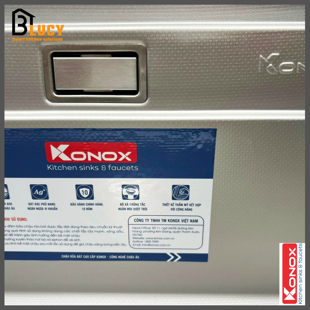 Chậu rửa bát chống xước Konox KN8644SU Dekor